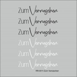 Zum Vernaschen - Rub On randlos A6